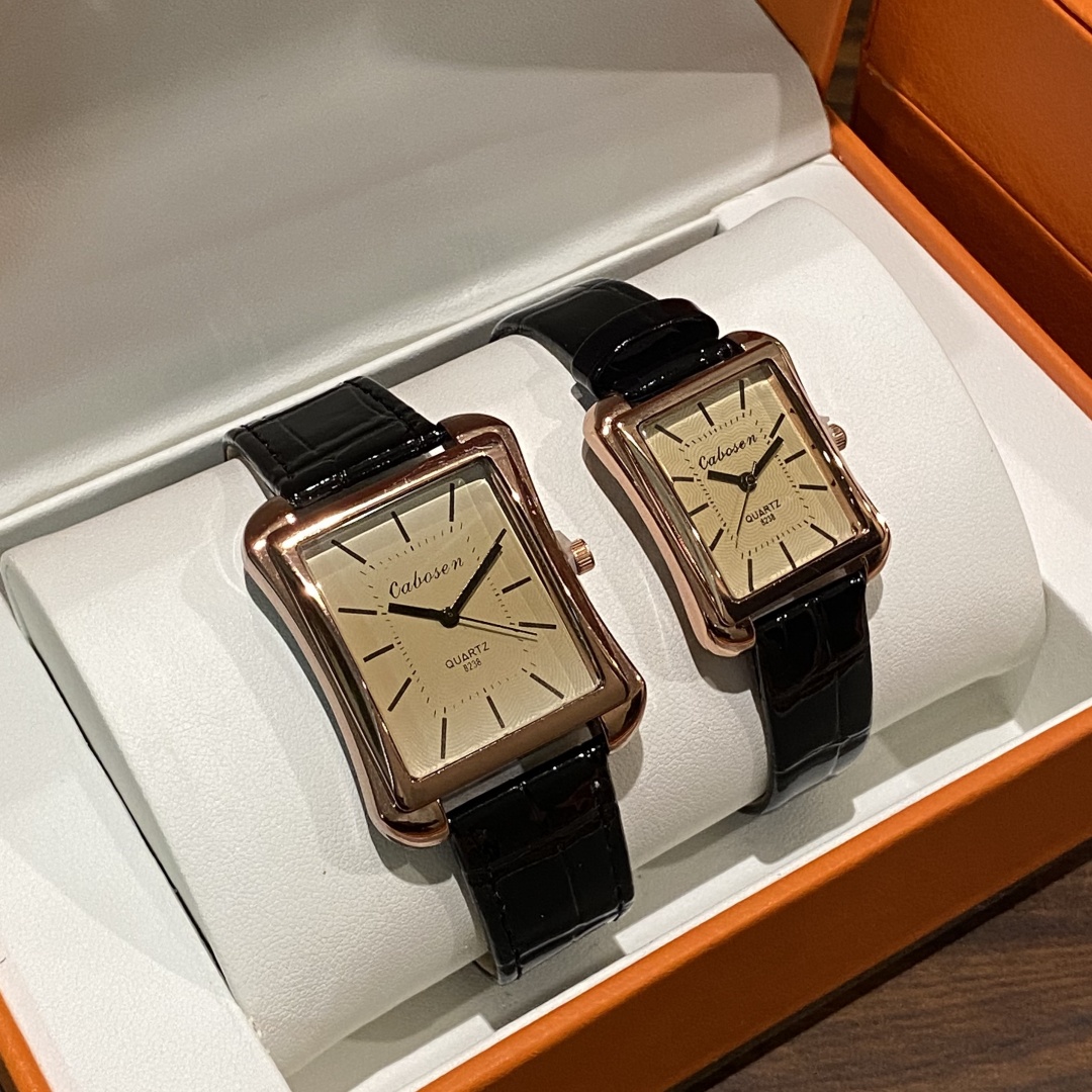 Leather Watch Band Men - Paar Uhr Quarzwerk Business Frauen Männer