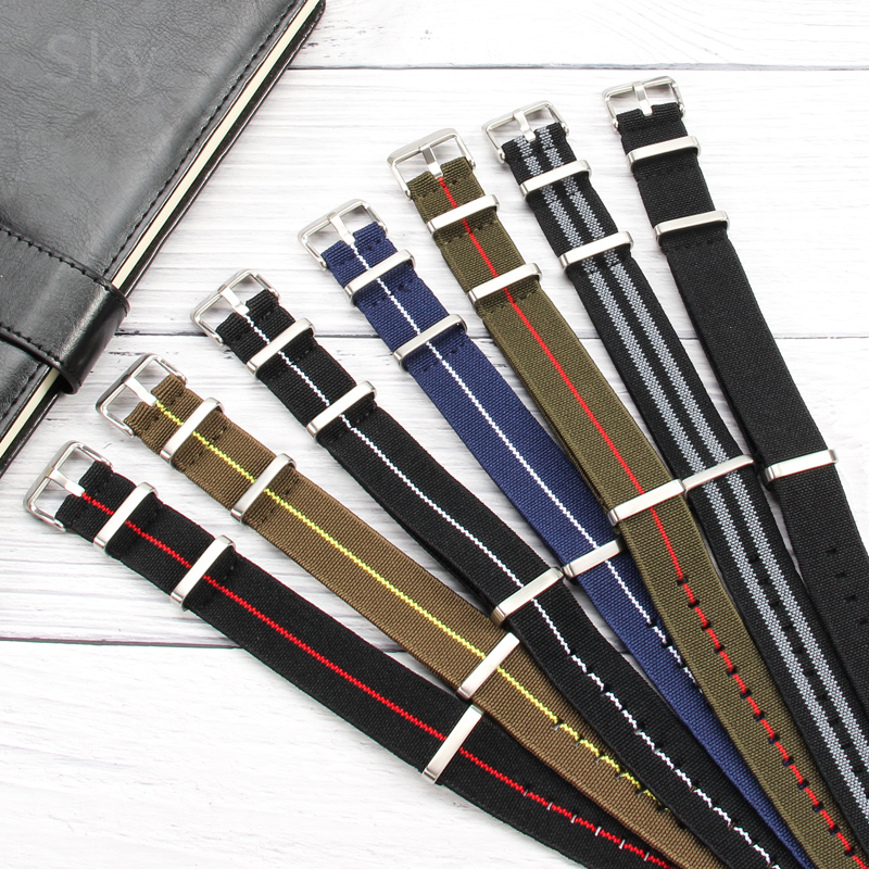 Suede Strap Watch - 60er Jahre Französisches Armee-Uhrenarmband für Nylon-Uhrenarmband